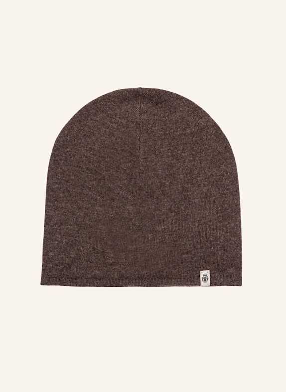 ROECKL Kaschmir Beanie BUSINESS CASHMERE BRAUN/ DUNKELBRAUN