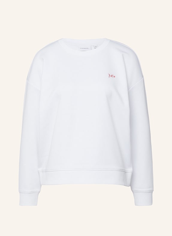 comma Sweatshirt WEISS