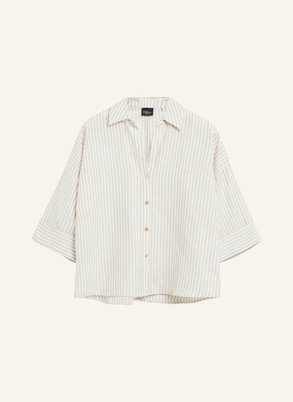 s.Oliver Bluse BEIGE/ WEISS