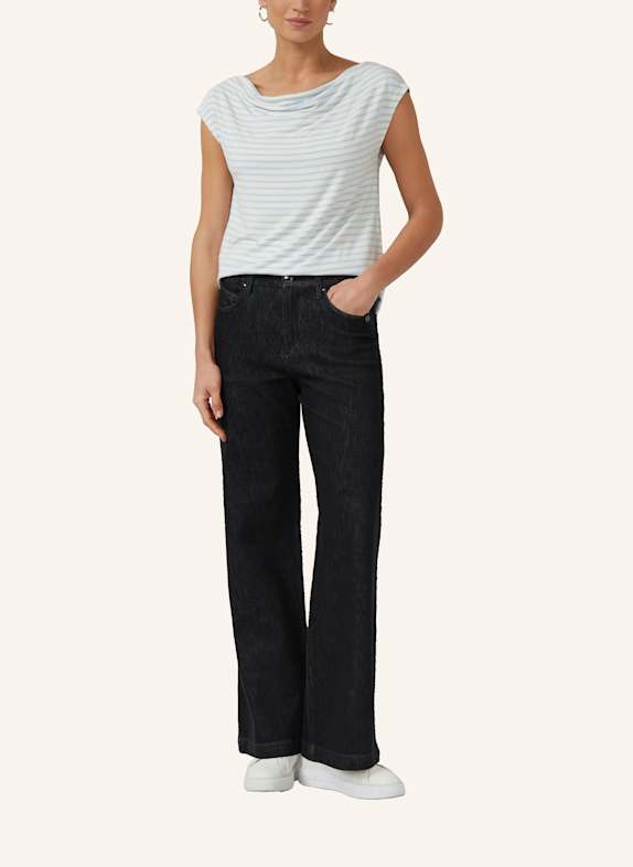 s.Oliver BLACK LABEL T-Shirt BLAU / CREME
