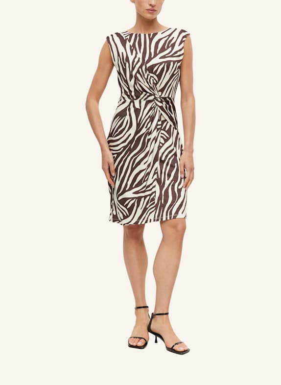 s.Oliver BLACK LABEL Jerseykleid CREME/ BRAUN