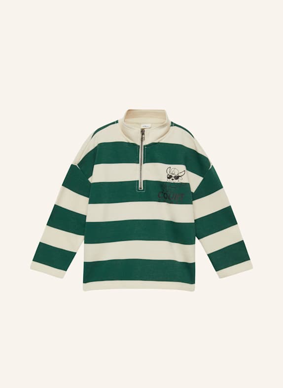 s.Oliver Sweatshirt CREME/ GRÜN