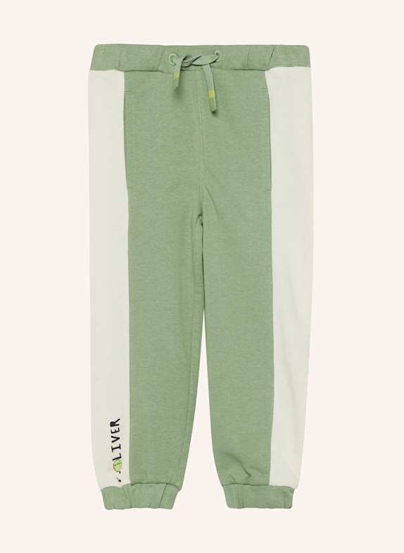 s.Oliver Leggings GRÜN/ CREME