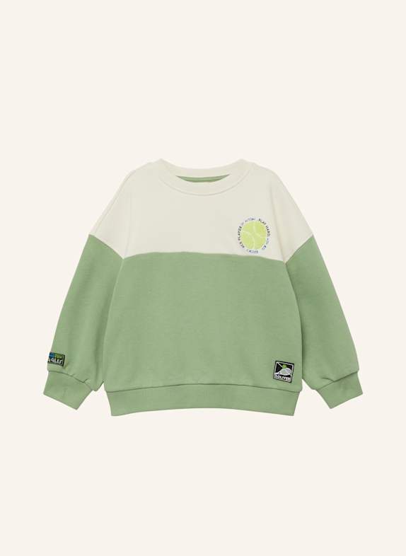 s.Oliver Sweatshirt GRÜN/ CREME