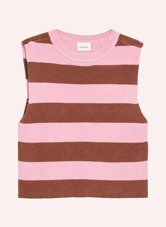 s.Oliver Strickpullunder BRAUN/ PINK