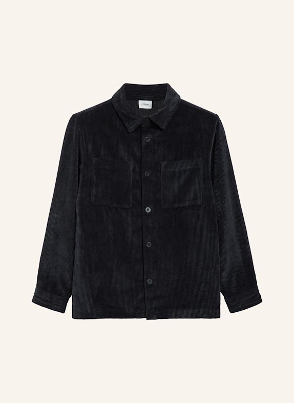 s.Oliver RED Cord-Overjacket SCHWARZ