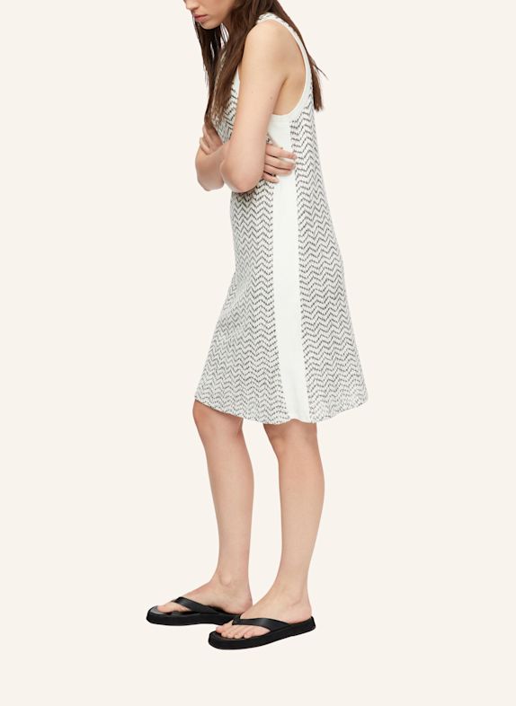 comma Kleid SCHWARZ / CREME