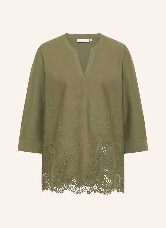 ETERNA Bluse LOOSE FIT OLIV
