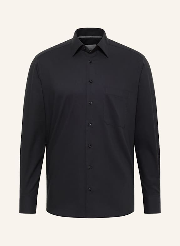 ETERNA Piqué-Hemd Comfort Fit SCHWARZ