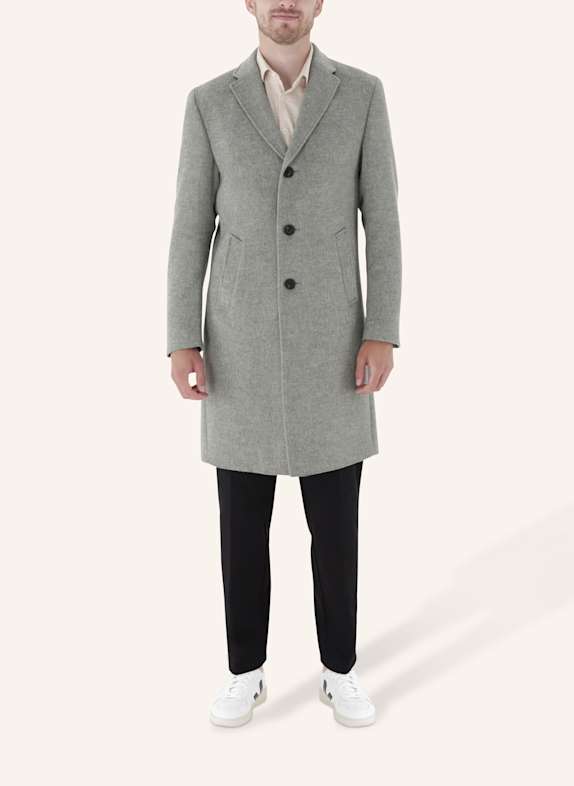 CG - CLUB of GENTS Mantel CG Manfred Slim Fit HELLGRAU
