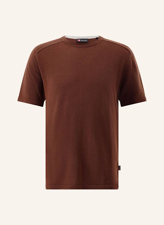 CG - CLUB of GENTS T-Shirt CG Braden Slim Fit HELLBRAUN