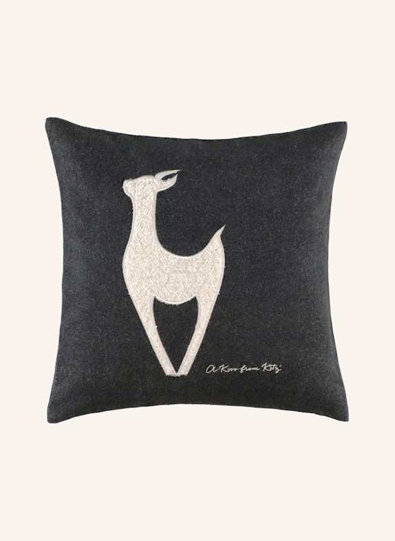 SPORTALM Zierkissenhülle BOUCLÈ KITZ DUNKELGRAU