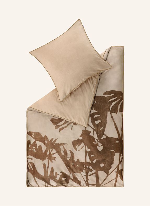 SCHÖNER WOHNEN KOLLEKTION Satijn dekbedovertrekken & hoeslakens PASSION BEIGE