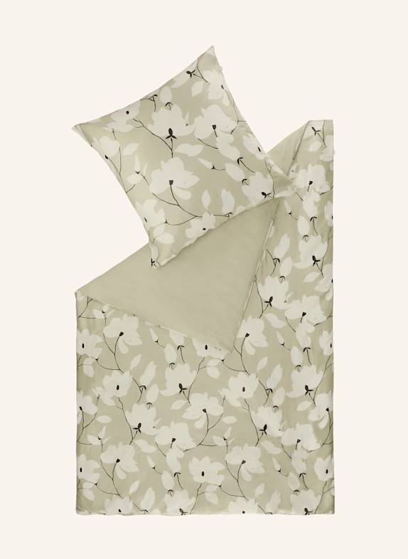 SCHÖNER WOHNEN KOLLEKTION Satin Bettwäsche FLEUR BEIGE