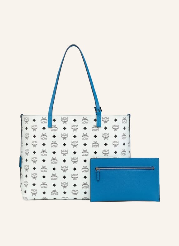MCM Shopper HIMMEL MEDIUM zum Wenden BLAU