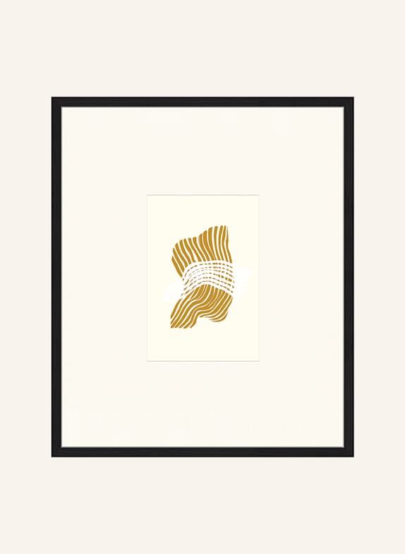 ANY IMAGE Wandbild GOLDENER RHYTHMUS mit Rahmen SCHWARZ