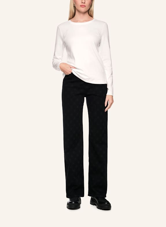 MARC CAIN Longsleeve WEISS/ CREME