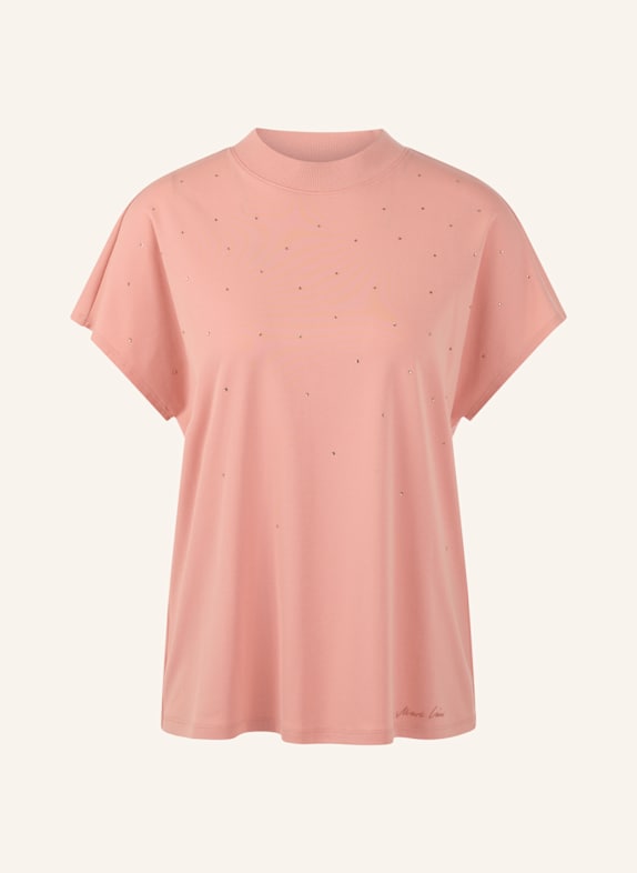 MARC CAIN T-Shirt mit Schmucksteinen BEIGE