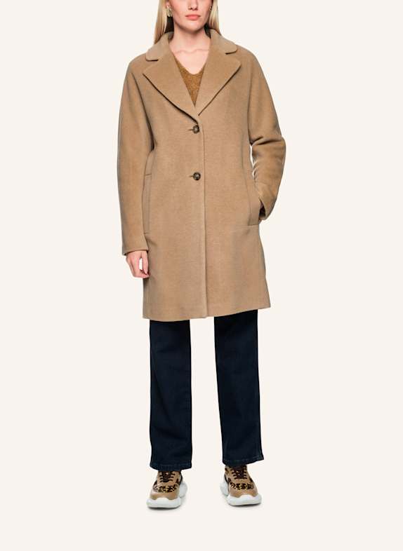 MARC CAIN Mantel mit Alpaka BRAUN