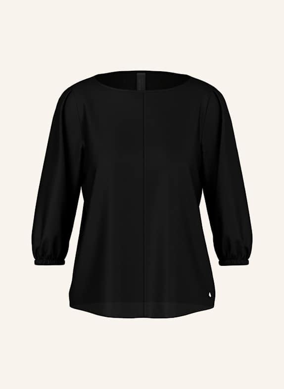 MARC CAIN Seidenbluse mit 3/4-Arm SCHWARZ