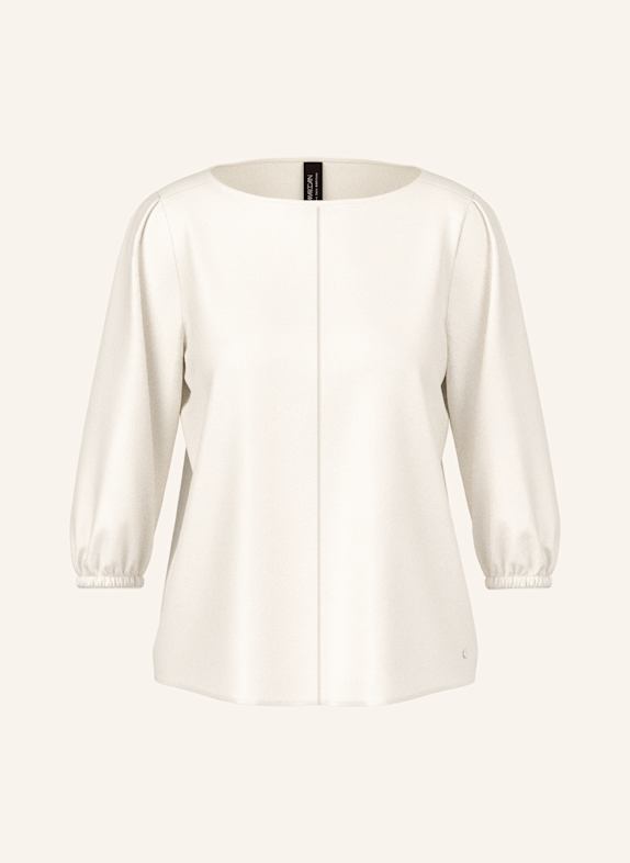 MARC CAIN Seidenbluse mit 3/4-Arm WEISS/ CREME
