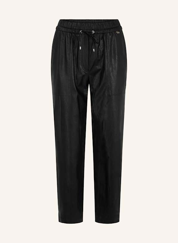 MARC CAIN Hose RANCHI in Lederoptik SCHWARZ