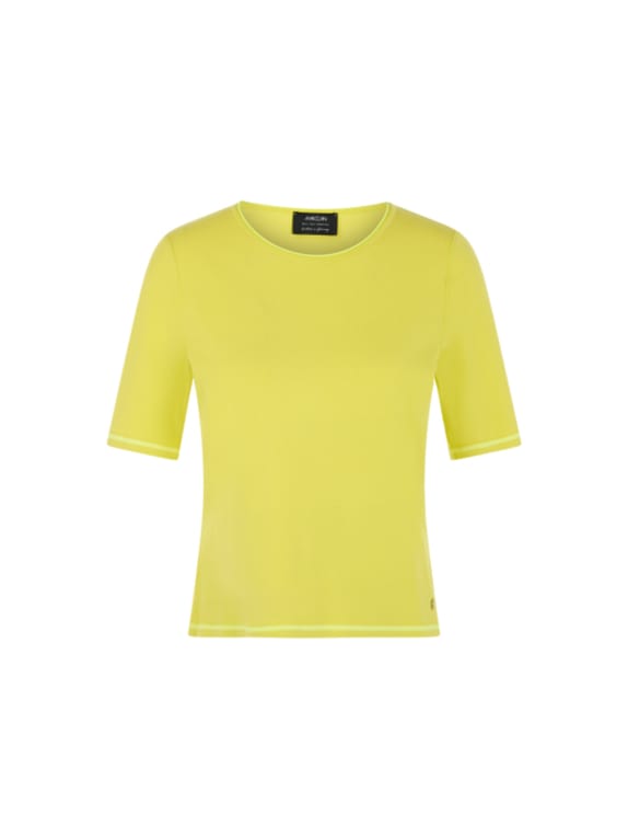 MARC CAIN Pullover mit Glitzergarn GELB