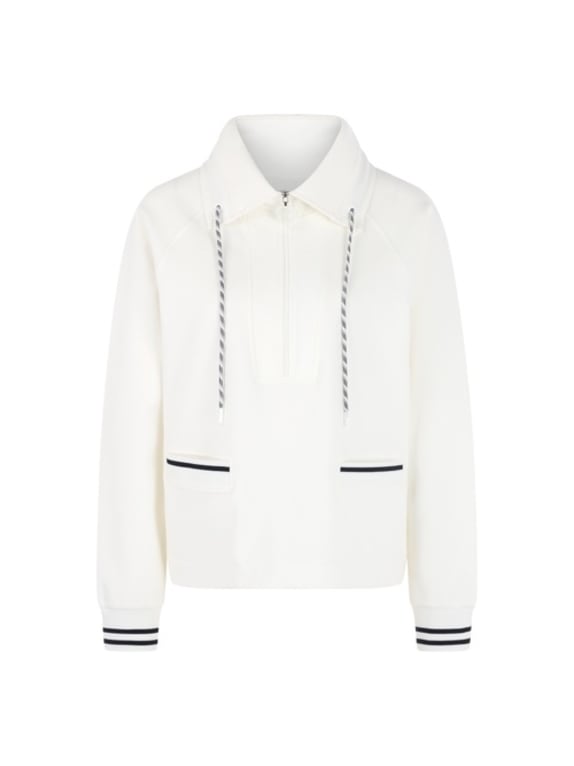 MARC CAIN Sweat-Shirt WEISS/ CREME