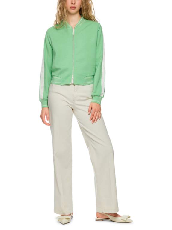 MARC CAIN Blouson mit Galonstreifen HELLGRÜN