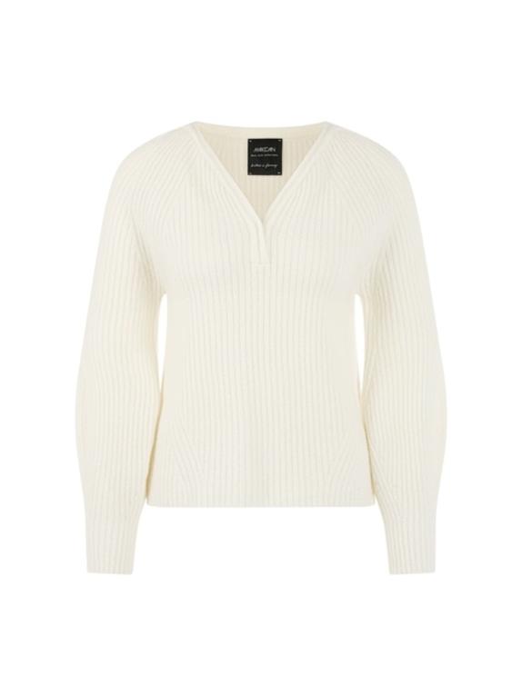 MARC CAIN Pullover WEISS/ CREME