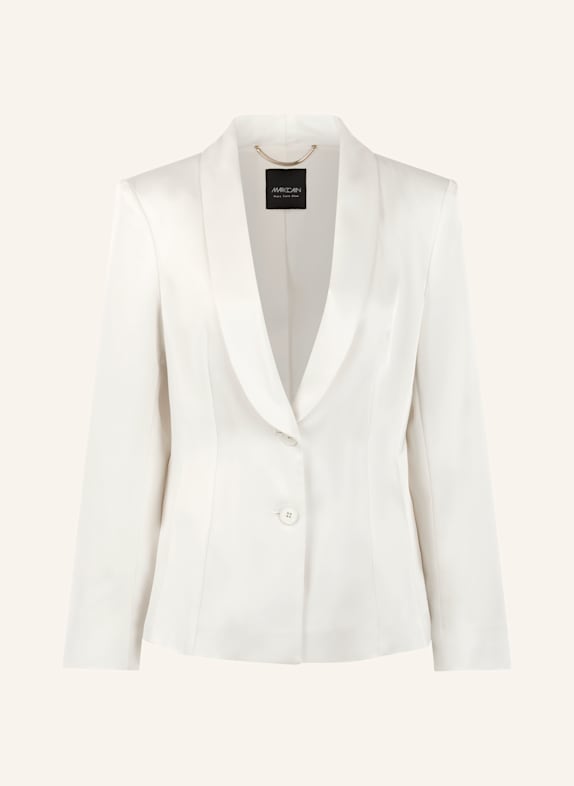 MARC CAIN Satinblazer WEISS/ CREME
