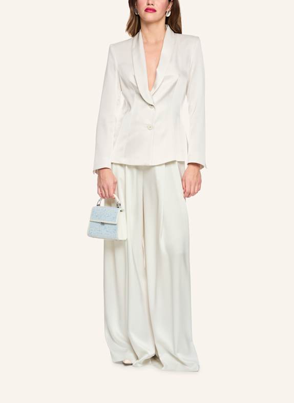 MARC CAIN Satinblazer WEISS/ CREME
