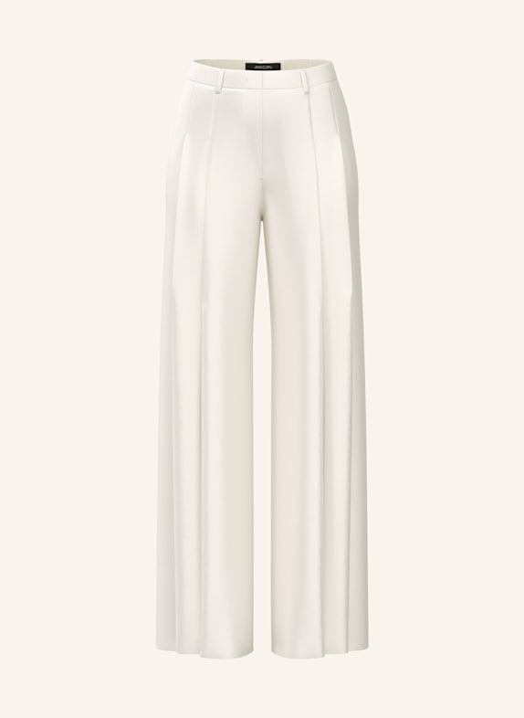 MARC CAIN Marlenehose WARANGAL aus Satin WEISS/ CREME
