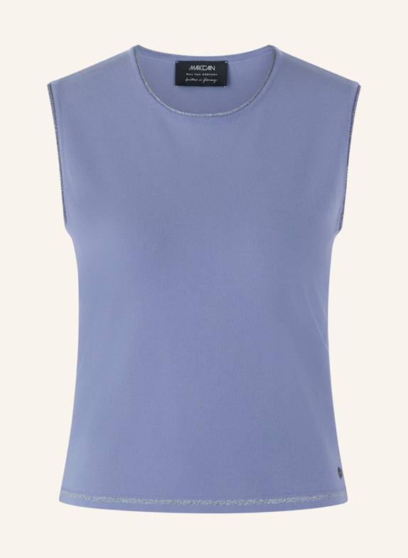 MARC CAIN Top mit Glitzergarn LILA