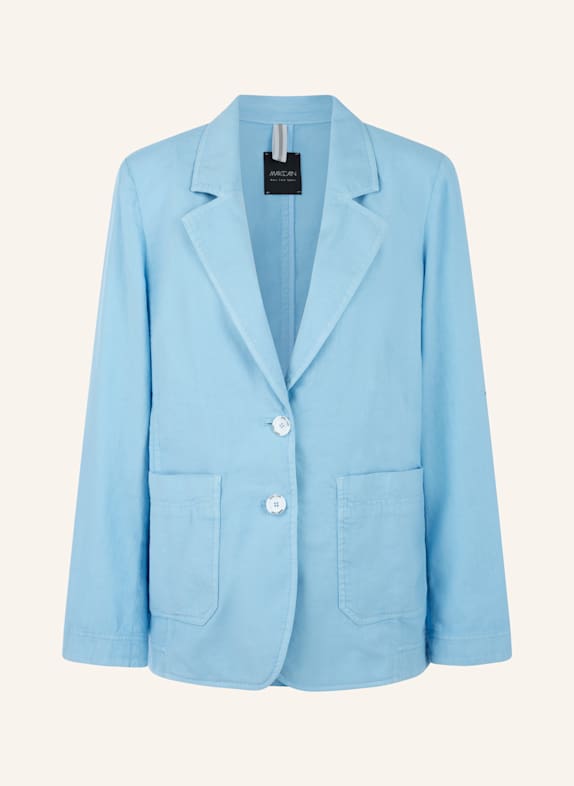 MARC CAIN Blazer mit Leinen HELLBLAU