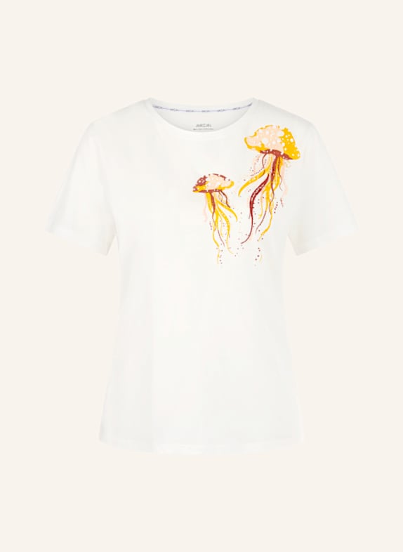 MARC CAIN T-Shirt WEISS/ CREME