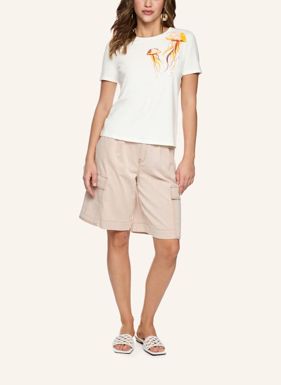 MARC CAIN T-Shirt WEISS / CREME