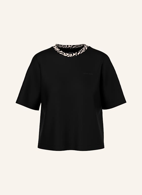 MARC CAIN T-Shirt mit Schmucksteinen SCHWARZ