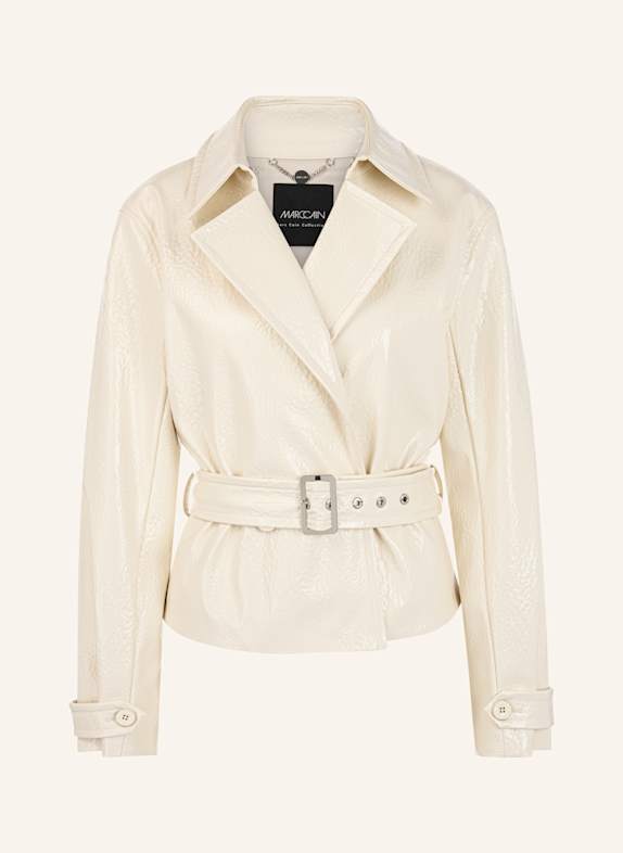 MARC CAIN Jacke in Lederoptik BEIGE