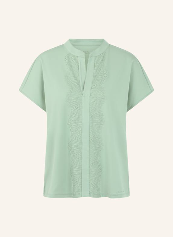 MARC CAIN T-Shirt mit Spitze MINT