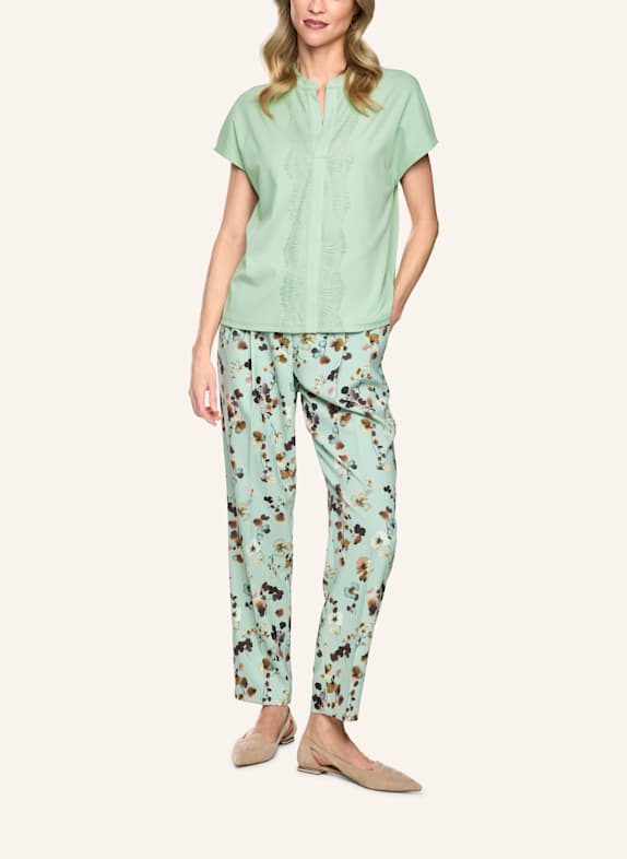 MARC CAIN T-Shirt mit Spitze MINT