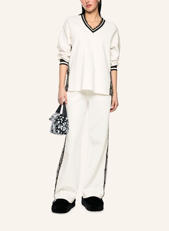 MARC CAIN Sweat-Shirt WEISS / CREME
