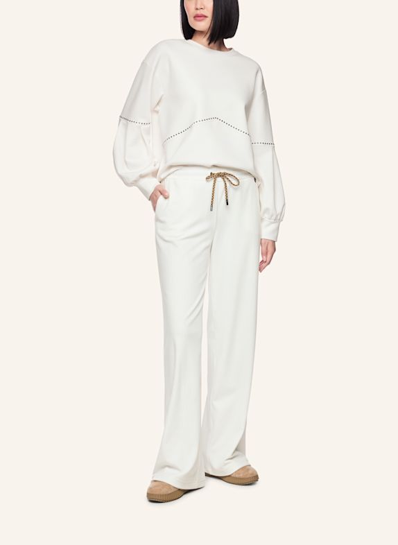 MARC CAIN Sweat-Shirt WEISS / CREME