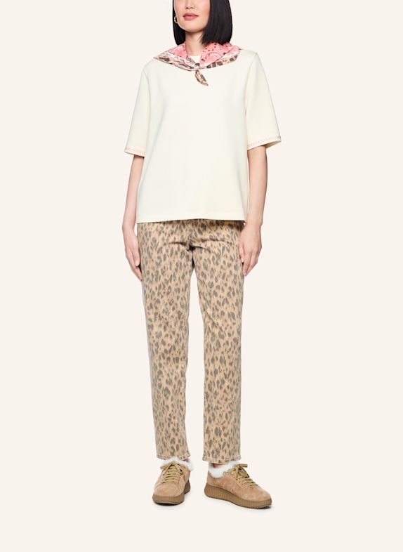 MARC CAIN T-Shirt WEISS / CREME