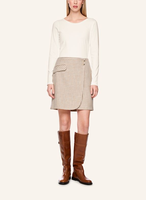 MARC CAIN Longsleeve WEISS / CREME