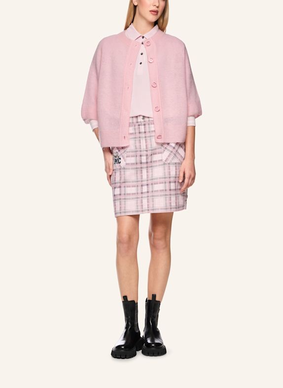MARC CAIN Strickjacke mit Alpaka und Mohair PINK