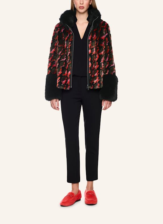 MARC CAIN Kunstfell-Jacke ORANGE