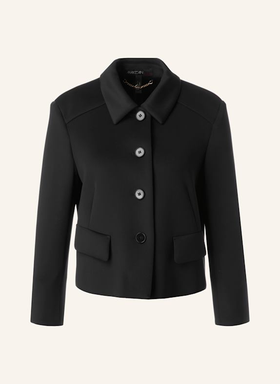 MARC CAIN Kastenjacke mit 3/4-Arm SCHWARZ