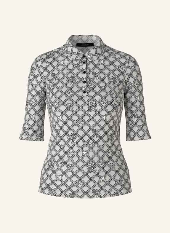 MARC CAIN Poloshirt SILBER/ GRAU