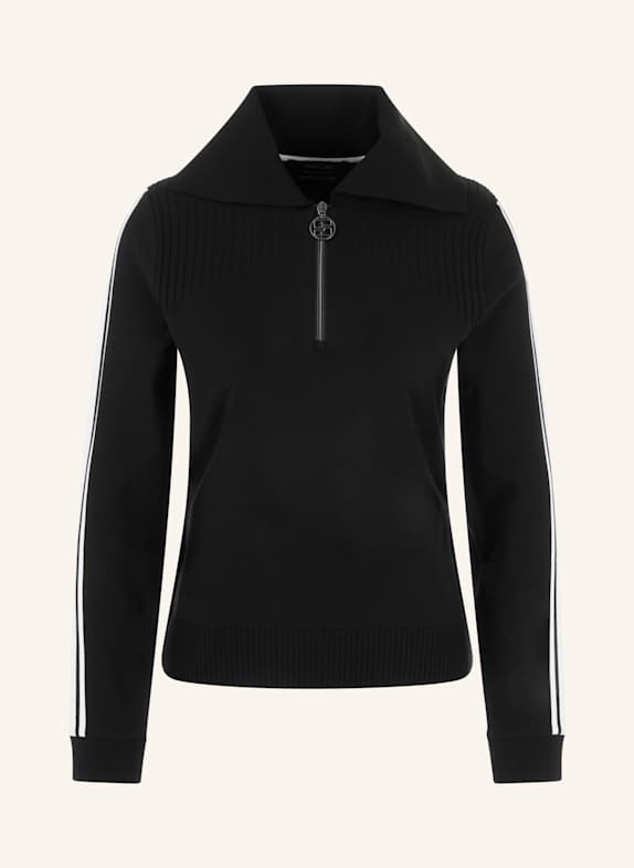 MARC CAIN Pullover SCHWARZ/ WEISS